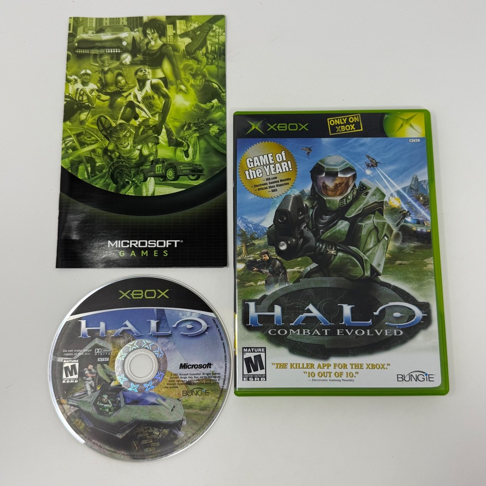 Halo Combat Evolved Xbox Game of the Year Edition Original Microsoft Bungie 2001